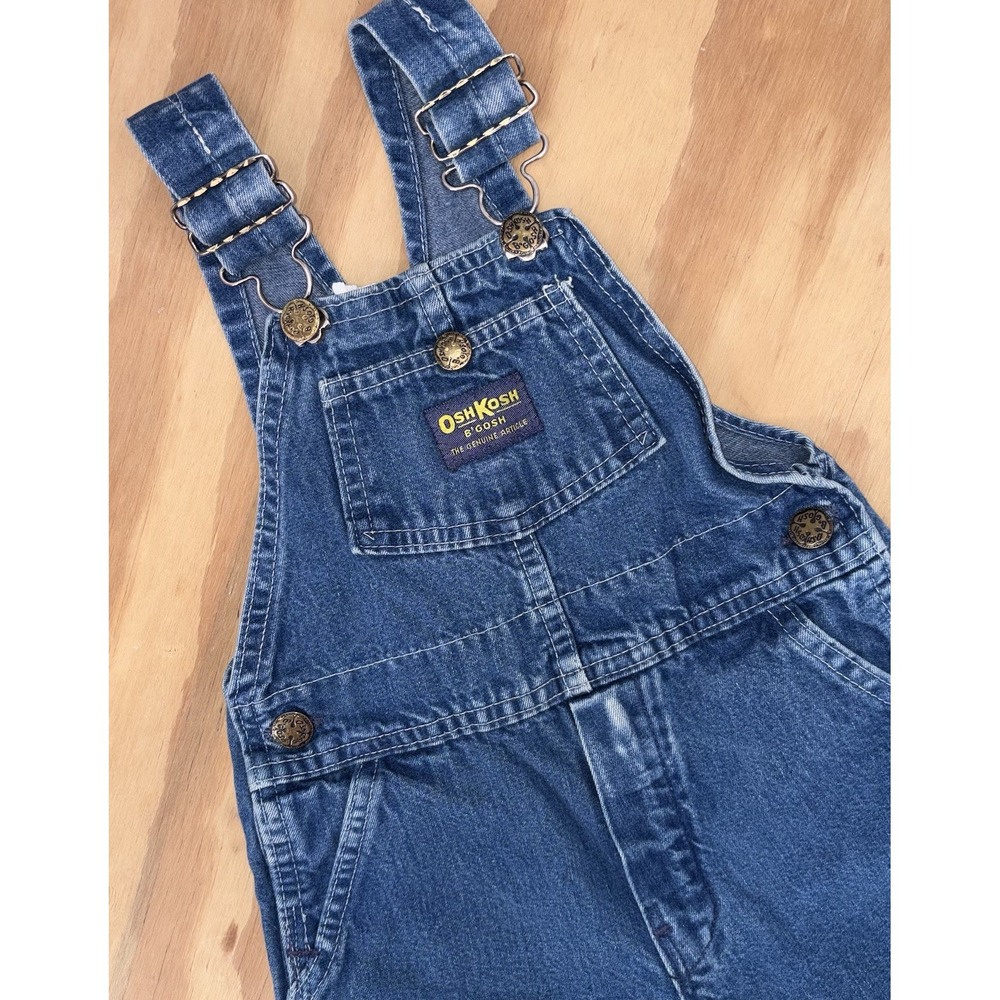 Oshkosh B'gosh vintage boys girls denim overalls 4T‎ Made in USA Vestbak